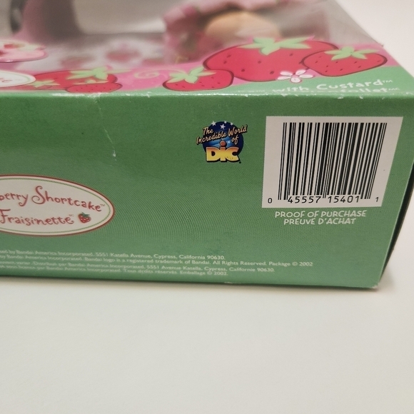 BANDAI Strawberry Shortcake 2002 Doll & Custard NIB Vintage - Picture 15 of 16